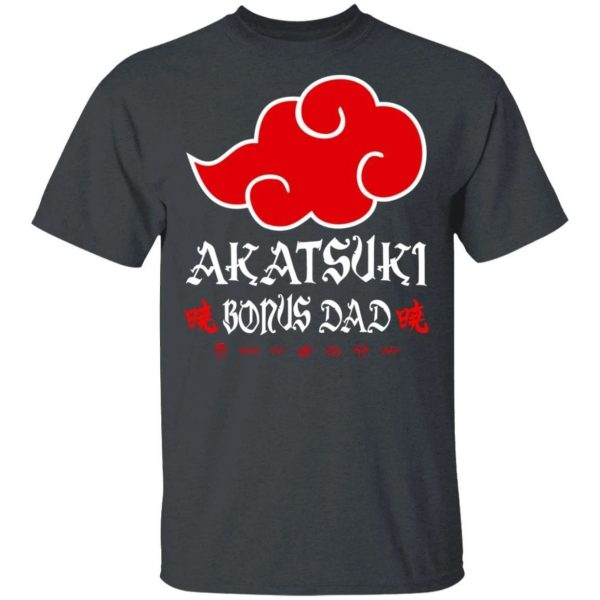 Akatsuki Bonus Dad Shirt Naruto Red Cloud Family Tee  All Day Tee