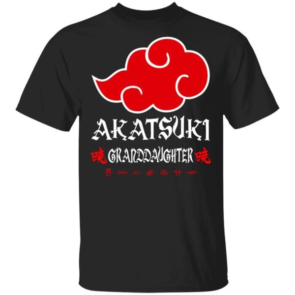 Akatsuki Granddaughter Shirt Naruto Red Cloud Family Tee  All Day Tee