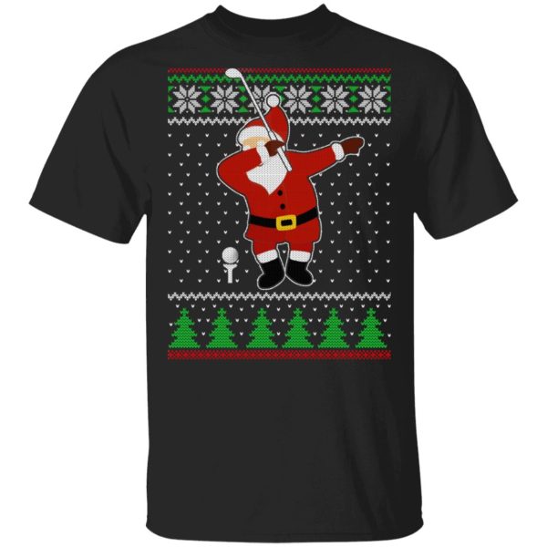 Dabbing Santa Golf Ugly Christmas T-Shirts, Hoodies, Sweater