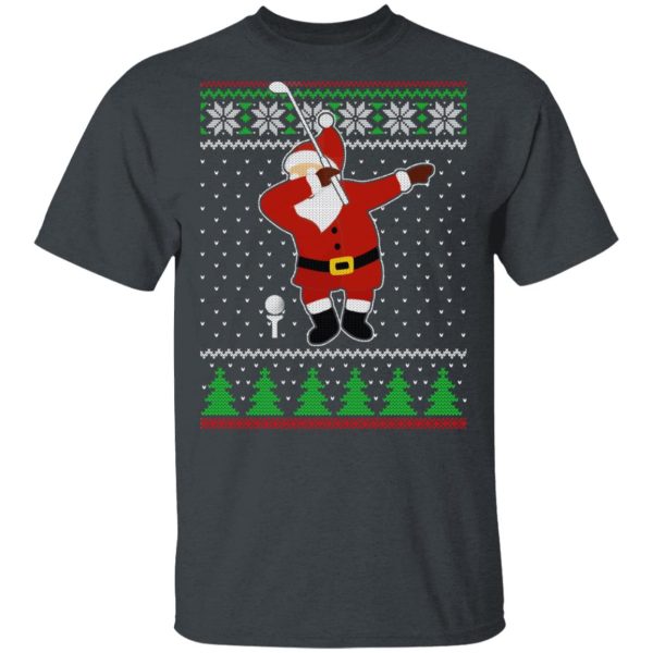 Dabbing Santa Golf Ugly Christmas T-Shirts, Hoodies, Sweater