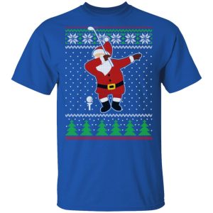 Dabbing Santa Golf Ugly Christmas T Shirts Hoodies Sweater 12