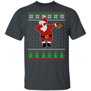 Dabbing Santa Volleyball Ugly Christmas T Shirts Hoodies Sweater 10