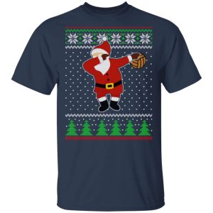 Dabbing Santa Volleyball Ugly Christmas T Shirts Hoodies Sweater 11