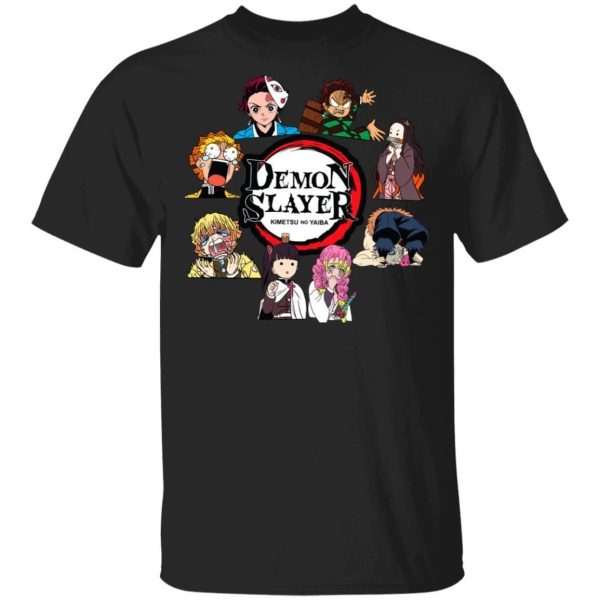 Demon Slayer Funny Moments T Shirt Kimetsu No Yaiba Anime Tee  All Day Tee