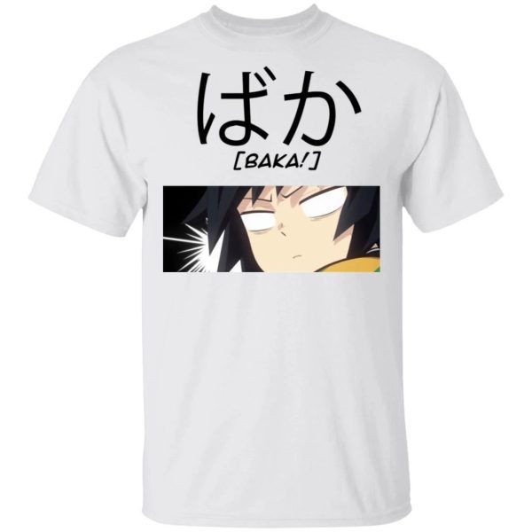 Demon Slayer Giyuu Baka Shirt Kimetsu No Yaiba Tee  All Day Tee