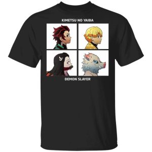Demon Slayer Kimetsu No Yaiba Shirt Tanjiro Zenitsu Inosuke Nezuko Tee All Day Tee 3