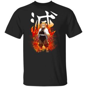 Demon Slayer Kisatsutai Kyojuro Rengoku Shirt Kimetsu No Yaiba Tee All Day Tee 3