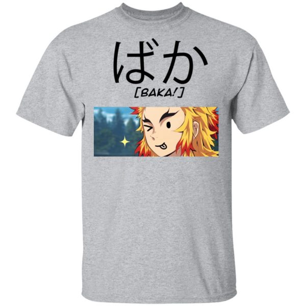 Demon Slayer Rengoku Baka Shirt Kimetsu No Yaiba Tee  All Day Tee