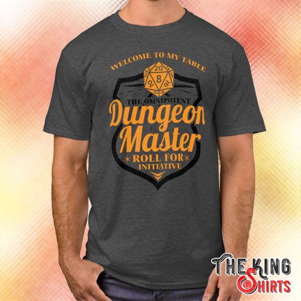 Dungeon Master Gamer Rpg Dice Fun T Shirt For Unisex – TheKingShirtS