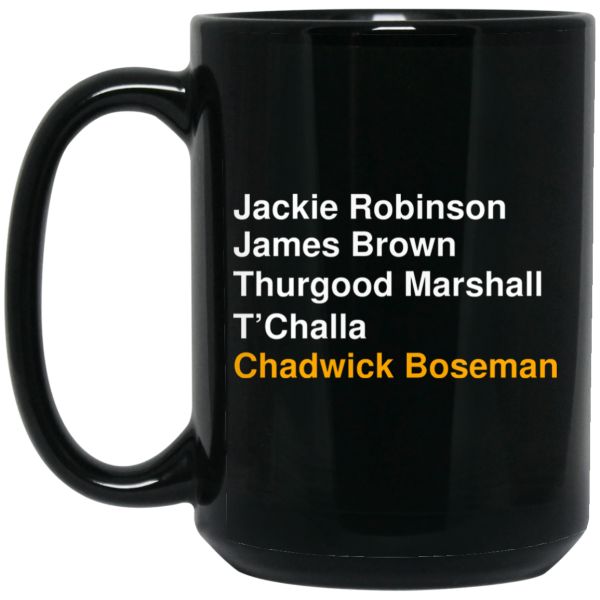 Jackie Robinson James Brown Thurgood Marshall T’Challa Chadwick Boseman Mug