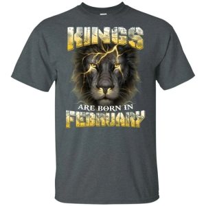 Kings Are Born In February Birthday T-Shirt Amazing Lion Face All Day Tee 3 Kings Are Born In February Birthday T Shirt Amazing Lion Face All Day Tee 4