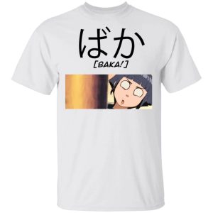 Naruto Hinata Hyuuga Baka Shirt Funny Character Tee All Day Tee 3