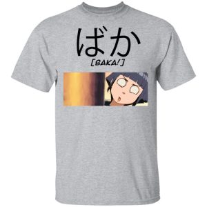 Naruto Hinata Hyuuga Baka Shirt Funny Character Tee All Day Tee 4