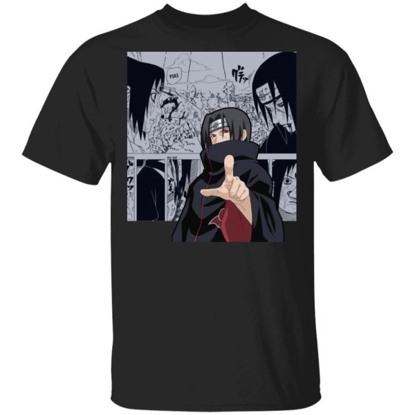 Naruto Itachi Uchiha Shirt Anime Character Mix Manga Style Tee  All Day Tee