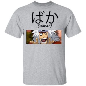 Naruto Jiraiya Baka Shirt Funny Character Tee All Day Tee 4