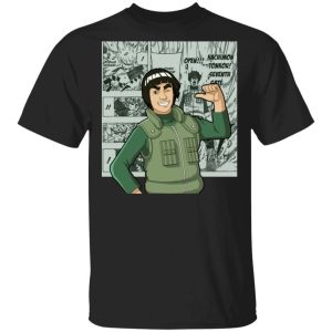 Naruto Might Guy Shirt Anime Character Mix Manga Style Tee All Day Tee 3