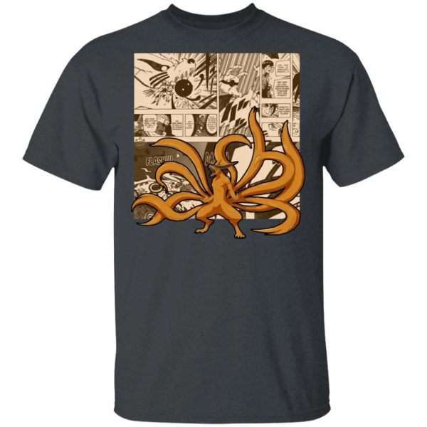 Naruto Nine Tailed Demon Fox Shirt Anime Character Mix Manga Style Tee  All Day Tee