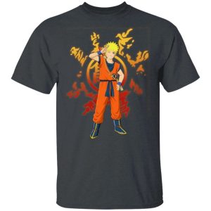 Naruto Saiyan Shirt Dragon Ball and Naruto Mashup Tee All Day Tee 4