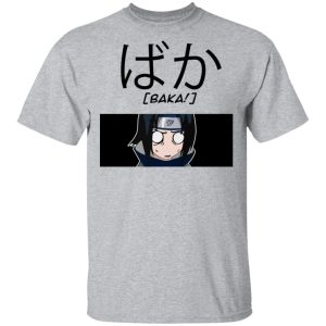 Naruto Sasuke Uchiha Baka Shirt Funny Character Tee All Day Tee 4