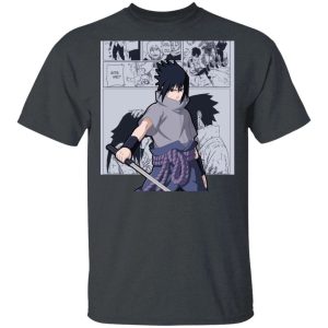Naruto Sasuke Uchiha Shirt Anime Character Mix Manga Style Tee All Day Tee 4