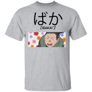 Naruto Shikamaru Nara Baka Shirt Funny Character Tee All Day Tee 4