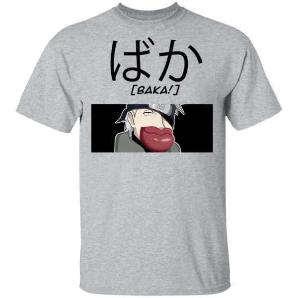 Naruto kakashi Baka Shirt Funny Character Tee  All Day Tee