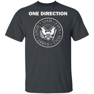 One Direction T shirt Members Names On USA Seal Tee All Day Tee 1