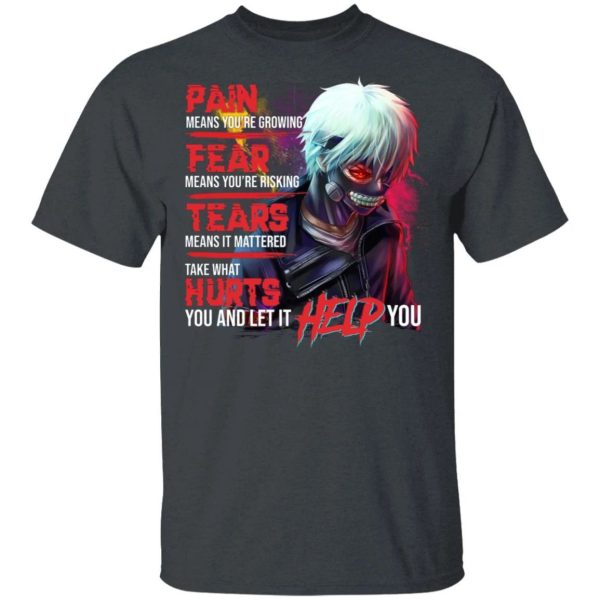 Pain Fear Tears Hurts Tokyo Ghoul T-shirt Anime Tee  All Day Tee