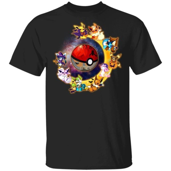 Pokemon Halloween Custom T Shirt Anime Tee  All Day Tee