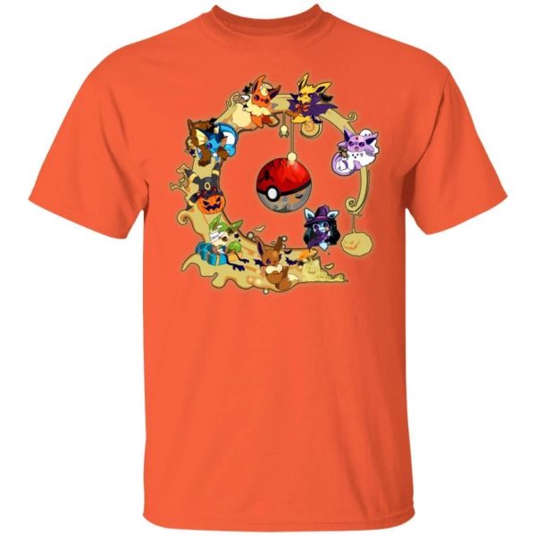 Pokemon Halloween T Shirt Anime Tee  All Day Tee