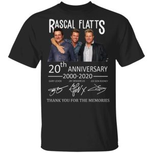Rascal Flatts Tee Shirt 20th Anniversary 2000 2020 All Day Tee 1
