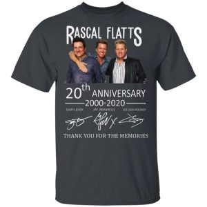 Rascal Flatts Tee Shirt 20th Anniversary 2000 2020 All Day Tee 2