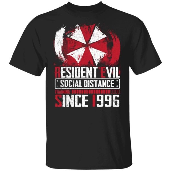 Resident Evil Social Distance Since 1996 T-shirt  All Day Tee