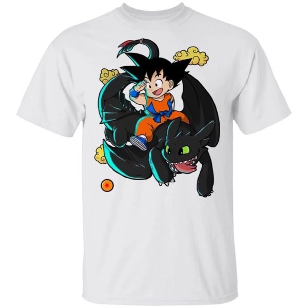 Son Goku And Toothless T-shirt  All Day Tee