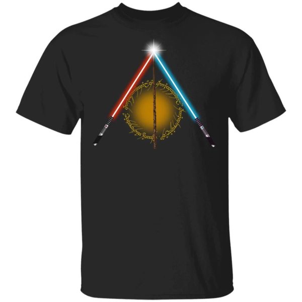 Star Wars Harry Potter Tee Shirt Star Wars Deathly Hallows  All Day Tee