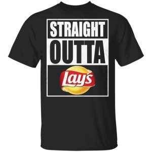 Straight Outta Lays Tee Shirt Snack Lovers T shirt All Day Tee 1