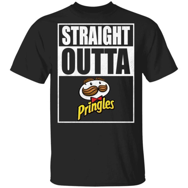 Straight Outta Pringles Tee Shirt Snack Lovers T-shirt  All Day Tee