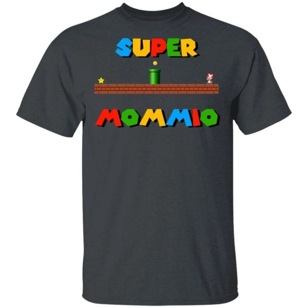 Super Mommio T-shirt Super Mario Mom Tee  All Day Tee