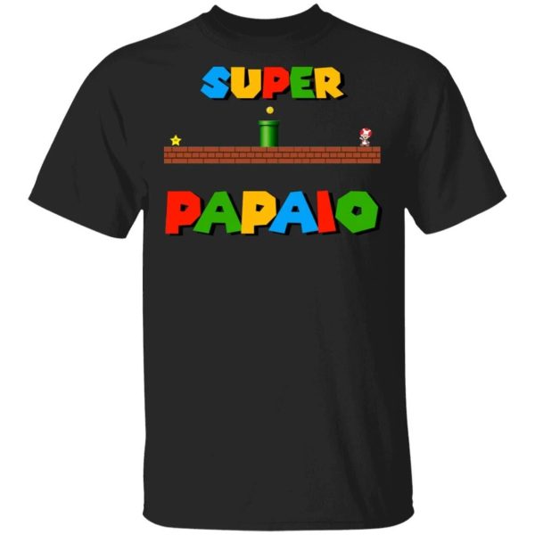 Super Papaio T-shirt Super Mario Papa Tee  All Day Tee