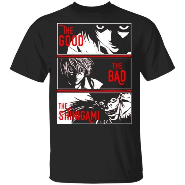 The Good The Bad The Shinigami T Shirt Death Note Anime Tee  All Day Tee