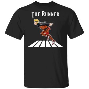 The Runner Naruto On Abbey Road Shirt Parody Anime Naruto Tee All Day Tee 1
