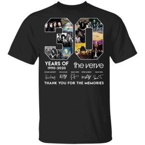 The Verve T-shirt 30 Years 1990 - 2020 Anniversary Tee All Day Tee 2 The Verve T shirt 30 Years 1990 2020 Anniversary Tee All Day Tee 3