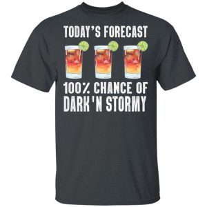 Todays Forecast 100 Dark N Stormy T shirt Cocktail Tee All Day Tee 2