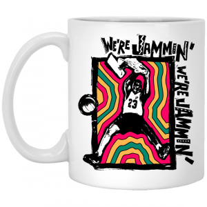 Were Jammin Bob Marley Michael Jordan 23 Mug 5
