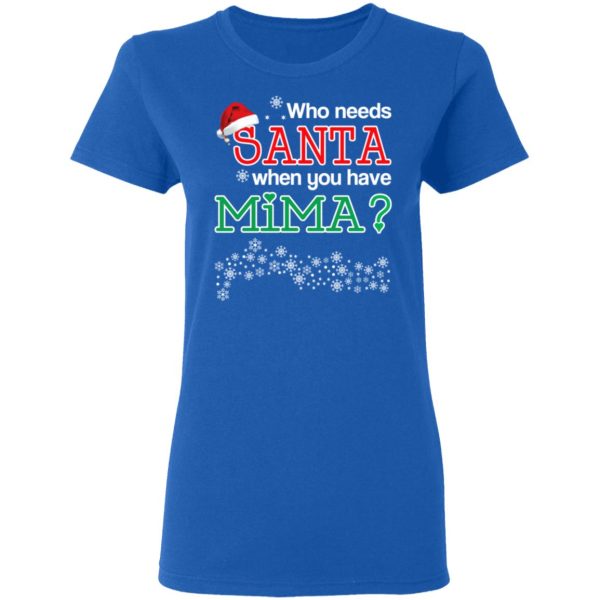 Who Needs Santa When You Have Mima Christmas Gift Shirt