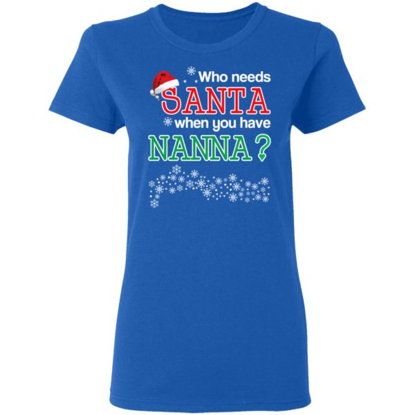 Who Needs Santa When You Have Nanna Christmas Gift Shirt
