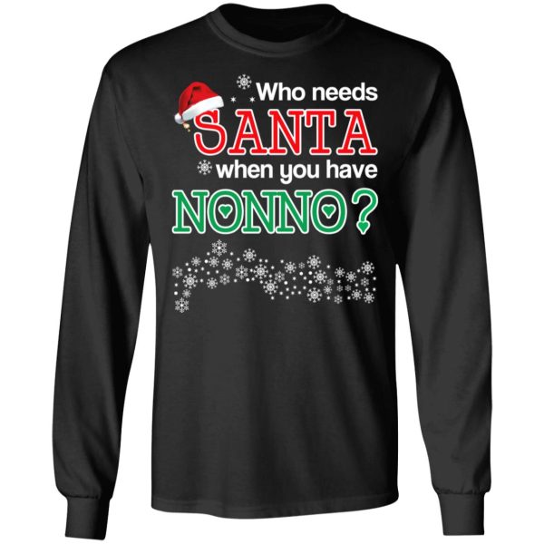 Who Needs Santa When You Have Nonno Christmas Gift Shirt
