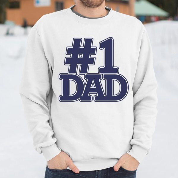 #1 Dad Father’s Day T Shirt  Itees Global