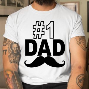 1 Dad Funny Fathers Day T Shirt Itees Global 1