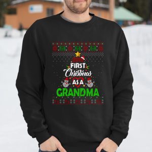 2019 First Christmas As A Grandma New Dad Ugly Sweater Long Sleeve T Shirt1VSDT7UMC0 T Shirt Itees Global 3